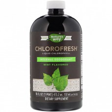 Жидкий хлорофил, Liquid Chlorophyll, Nature's Way, (с мятным вкусом), 473.2 мл.