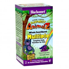 Мультивитамины для детей, со вкусом винограда, Rainforest Animalz, Bluebonnet Nutrition, 90 шт.