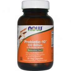Пробиотический комплекс Probiotic 100 Billion, Now Foods, 30 гелевых капсул