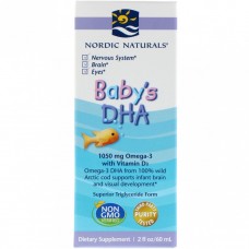 Риб'ячий жир (ДГК) для дітей з вітаміном D3, Baby's DHA, Vitamin D3, Nordic Naturals, 60 мл