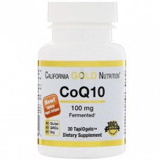 Коэнзим Q10, CoQ10, California Gold Nutrition, 100 мг, 30 вегетарианских таблеток