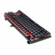 Клавиатура REAL-EL Gaming M28 RGB TKL USB, черная, механическая, подсветка