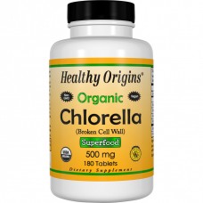 Органическая хлорелла 500 мг, Healthy Origins, 180 таблеток