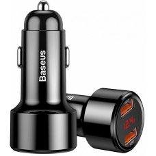 Автомобільний зарядний пристрій Baseus Magic Series, Black, 2xUSB, 6A, 45 Вт (CCMLC20A-01)