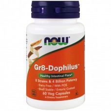 Пробіотики для покращення шлункового тракту, Gr8-Dophilus, Now Foods, 60 гелевих капсул