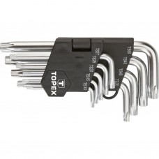 Ключі Topex Torx (зірочки) TS10-50, набір 9 шт. (35D950)