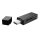 Картридер зовнішній Trust Nanga, Black, USB 3.2, для SD/microSD/M2 (21935)