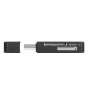 Картридер внешний Trust Nanga, Black, USB 3.2, для SD/microSD/M2 (21935)