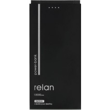 Універсальна мобільна батарея 10000 mAh, Remax «Relan», Black (RPP-65-BLACK)