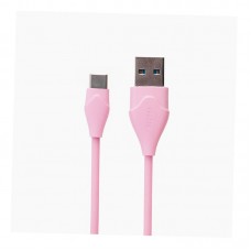 Кабель USB <-> USB Type-C, Celebrat, Pink, 1 м, (CB-10TP)