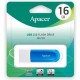 USB Flash Drive 16Gb Apacer AH23A, White/Blue, пластиковый корпус (AP16GAH23AW-1)
