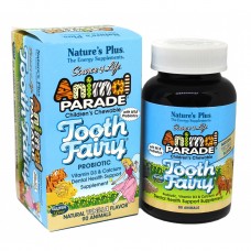 Пробіотик для здоров'я зубів для дітей, зі смаком ванілі, Animal Parade, Natures Plus, 90 жув. табл.