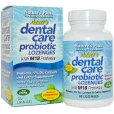 Пробиотик для здоровья зубов и полости рта для взрослых, со вкусом мяты, Natures Plus, 60 таблеток