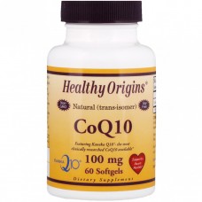 Коензим Q10, Kaneka (COQ10), Healthy Origins, 100 мг, 60 желатинових капсул