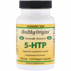 5-HTP (гидрокситриптофан) 100 мг, Healthy Origins, 120 гелевых капсул