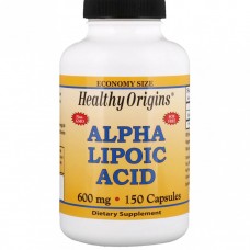 Альфа липоевая кислота 600 мг, Healthy Origins, 150 капсул