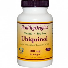 Убихинол, Ubiquinol, Healthy Origins, 100 мг, 30 желатиновых капсул
