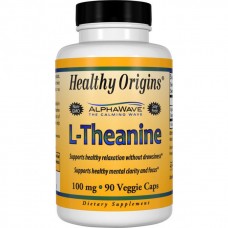 Теанин 100 мг, Healthy Origins, 90 гелевых капсул