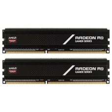 Память 4Gb x 2 (8Gb Kit) DDR4, 3000 MHz, AMD Radeon R9 Gamer, Black (R9S48G3000U1K)