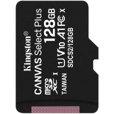 Карта памяти microSDXC, 128Gb, Class10 UHS-1 А1, Kingston Canvas Select+,без адаптера(SDCS2/128GBSP)