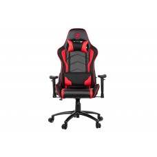 Ігрове крісло 2E GC25 GAMING, Black/Red, эко-кожа, угол наклона до 135 (2E-GC25BLR)