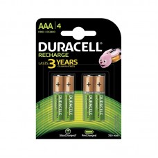 Акумулятор AAA, 750 mAh, Duracell Recharge, 4 шт, 1.2V, Blister (DC2400))