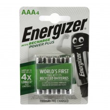 Аккумулятор AAA, 700 mAh, Energizer Recharge Power Plus, 4 шт, 1.2V, Blister (ENR PP RECH 700))