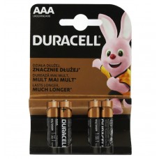 Батарейка AAA (LR03), лужна, Duracell Duralock Basic, 4 шт, 1.5V, (MN2400 4BL)