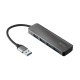 Концентратор USB 3.2 Trust Halyx Aluminium, Black, 4 порта USB 3.2, алюминевый корпус (23327)