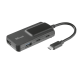 Концентратор USB 3.1 Type-C Trust Oila, Black, 2 порта USB 3.1 + 2 порта USB 3.1 Type-C (21321)