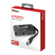 Концентратор USB 2.0 Trust Oila, Black, 4 порти USB 2.0 (20577)
