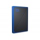 Зовнішній накопичувач SSD, 1Tb, Western Digital My Passport Go, Black/Blue, USB3.0 (WDBMCG0010BBT-WESN)