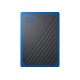 Зовнішній накопичувач SSD, 1Tb, Western Digital My Passport Go, Black/Blue, USB3.0 (WDBMCG0010BBT-WESN)