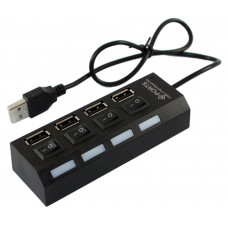 Концентратор USB 2.0 Siyoteam SY-H004 USB 2.0 4 USB ports з індивідуальними вимикачами (H-004)