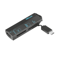 Картридер внешний Trust USB Type-C, Black, для SD/microSD/MMC/M2 (20968)