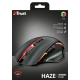 Миша Trust GXT 168 Haze Illuminated Gaming, Black, USB, оптична, 250 - 4000 dpi (22331)