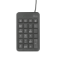 Клавиатура цифровая Trust Xalas, Black, USB, 1,5 м (22221)