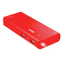 Універсальна мобільна батарея 10000 mAh, Trust Primo, Red (22752)