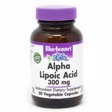 Альфа липоевая кислота 300 мг, Bluebonnet Nutrition, 30 растительных капсул (0853)