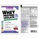 Изолят сывороточного белка, с миксом ягод, Whey Protein Isolate, Bluebonnet Nutrition, 8 пакетиков