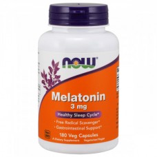 Мелатонин 3 мг, Now Foods, 180 гелевых капсул (NF3257)