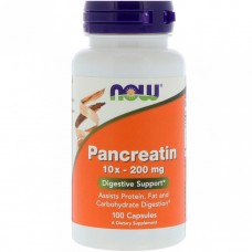 Панкреатин 10x200 мг, Now Foods, 100 капсул (NF2945)