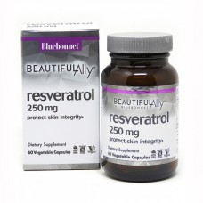 Ресвератрол 250 мг, Beautiful Ally, Bluebonnet Nutrition, Resveratrol 250 мg, 60 рослинних капсул