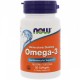 Риб'ячий жир, омега-3, Omega-3, Now Foods, 1000 мг, 30 гелевих капсул (NF1649)