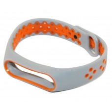 Ремінець для фітнес-браслету Xiaomi Mi Band 2, MiJobs Sport V2, Grey/Orange
