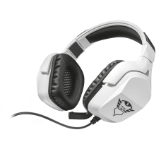 Навушники Trust GXT 354 Creon 7.1 Bass Vibration Gaming, White/Black, USB, складний мікрофон (22054)