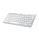 Клавіатура бездротова Trust Nado, White, Bluetooth, компактна (23746)