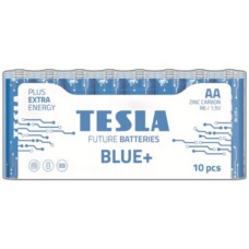 Батарейка AA (R6), солевая, Tesla Blue+, 24 шт, 1.5V, Blister (8594183392172)