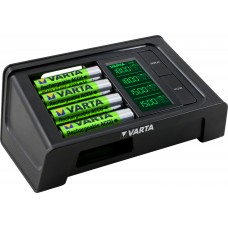 Зарядний пристрій Varta LCD Smarte Charger + 4xAA 2100 mAh, Black (57674101441)