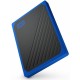 Зовнішній накопичувач SSD, 500Gb, Western Digital My Passport Go, Black/Blue (WDBMCG5000ABT-WESN)